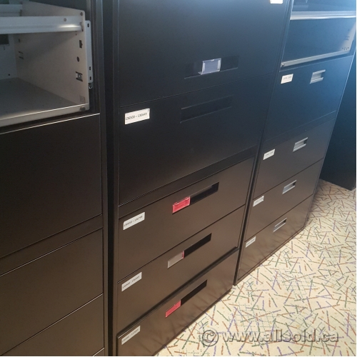 Global Black 5 Drawer Lateral File Allsold.ca Buy & Sell